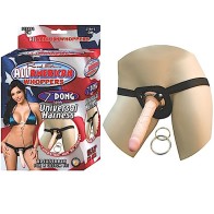 All American Whoppers Dong with Universal Harness for Versatile Play