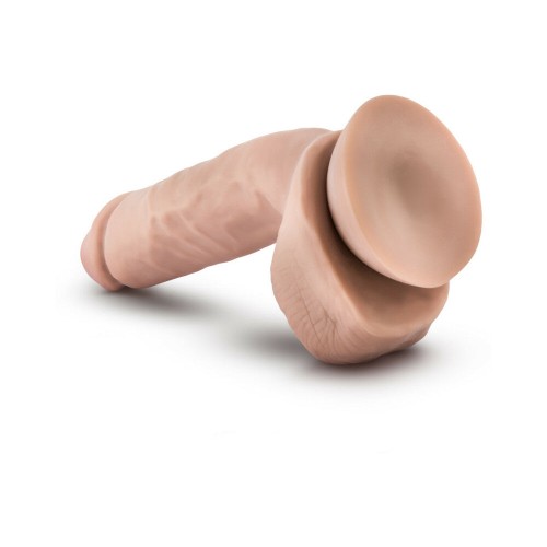 X5 Hard On 8.5 in. Dildo with Balls Beige - Realistic Pleasure