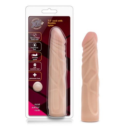 Dildo Realista X5 Plus de 7.5 Pulgadas Posable para Máxima Versatilidad