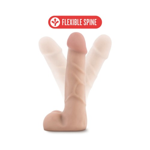 X5 Plus 7 in. Posable Dildo with Balls Beige