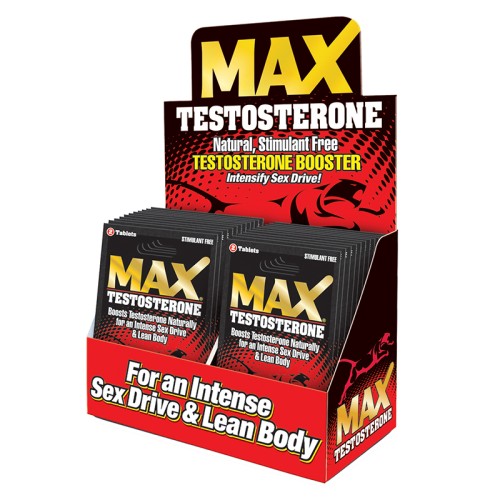 MaxTestosterone Booster Pills Display 24-Piece