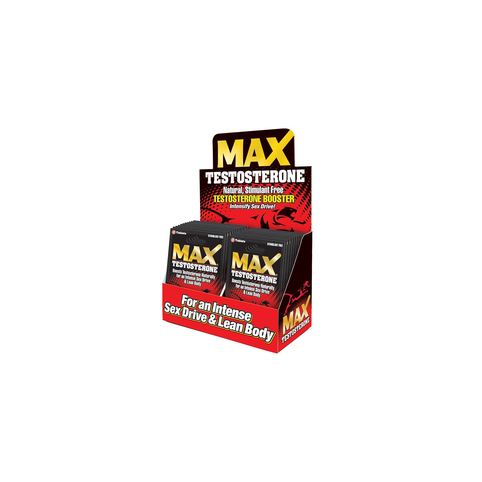 Display de Pastillas MaxTestosterone Booster 24 Piezas