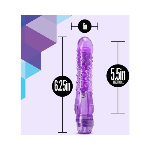 Naturally Yours Bump n' Grind Slimline Vibrator Purple - Realistic Pleasure