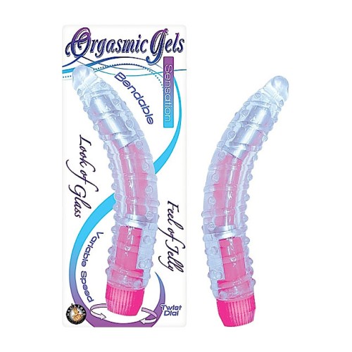 Gel Orgásmico Sensación Vibrador Flexible Rosa