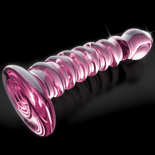 Pipedream Icicles No. 28 Curved Ribbed Glass Dildo