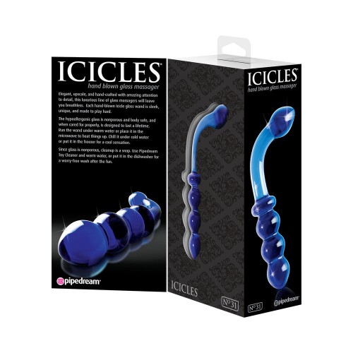 Dildo de Cristal Curvado Pipedream Icicles No. 31