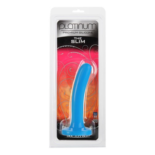 Platinum Premium Silicone The Slim Azul Vibrador