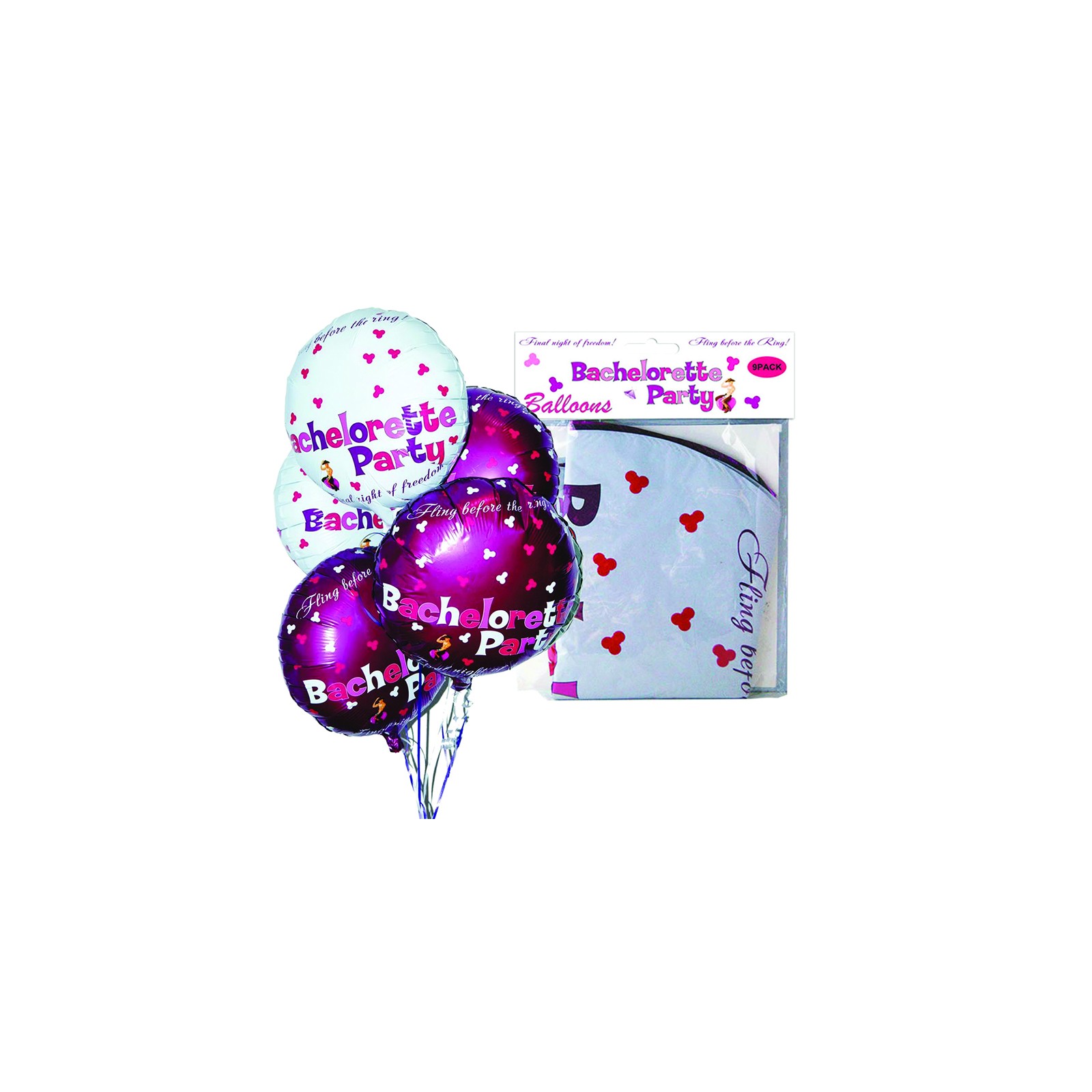 Bachelorette Party Foil Balloon Set