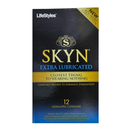 Condoms LifeStyles SKYN Extra Lubricados paquete de 12