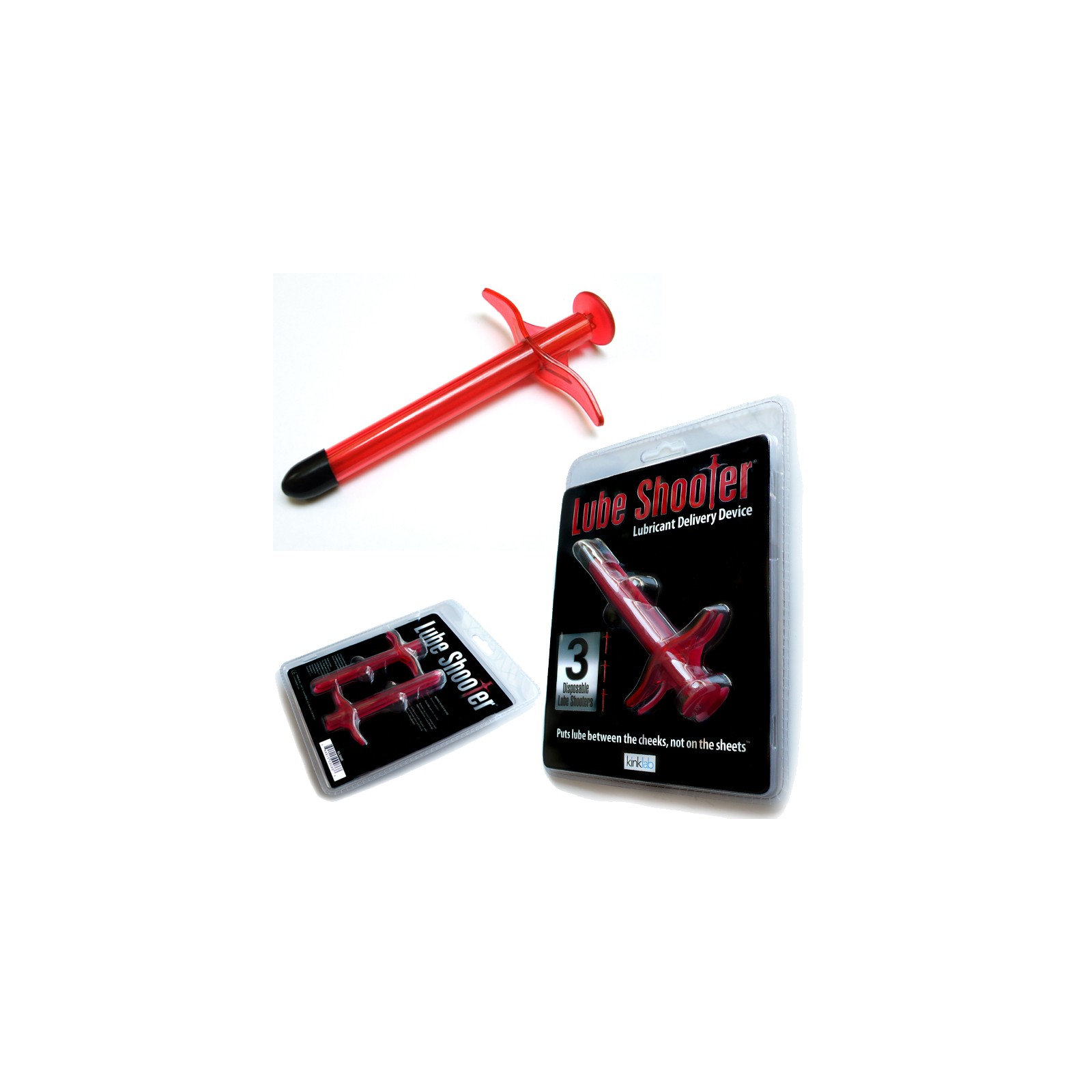 KinkLab Red Lube Shooter (3 Pack)