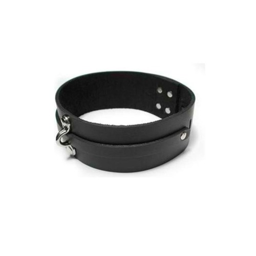 KinkLab Bondage Leather Collar for Secure Restraint