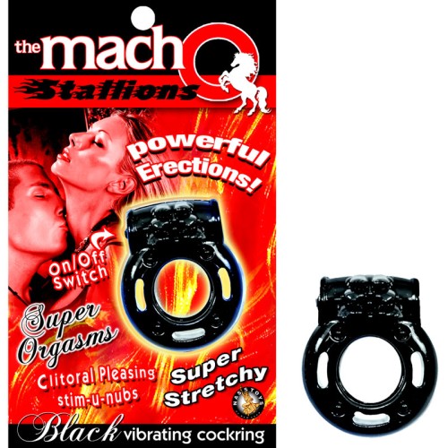 Macho Stallions Vibrating Cock Ring for Enhanced Pleasure