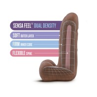 Au Naturel Carlito 5 in Posable Dual Density Dildo