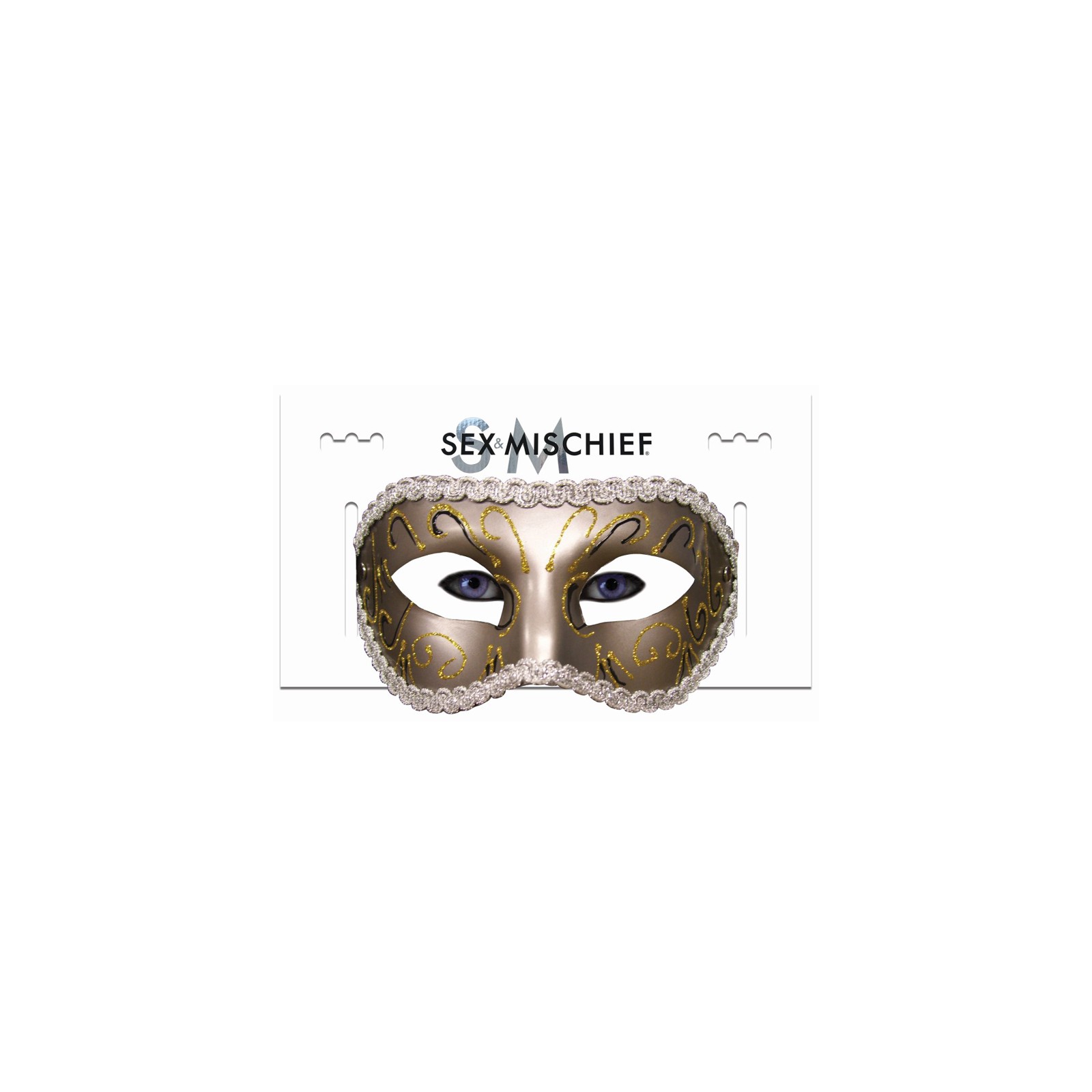 Gold Masquerade Mask for Adult Play and Fantasy