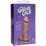 The Realistic Cock UR3 6 Inch Brown