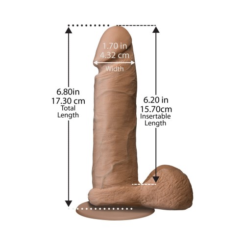 The Realistic Cock UR3 6 Inch Brown