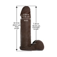 Vac-U-Lock 8-Inch ULTRASKYN Cock Black