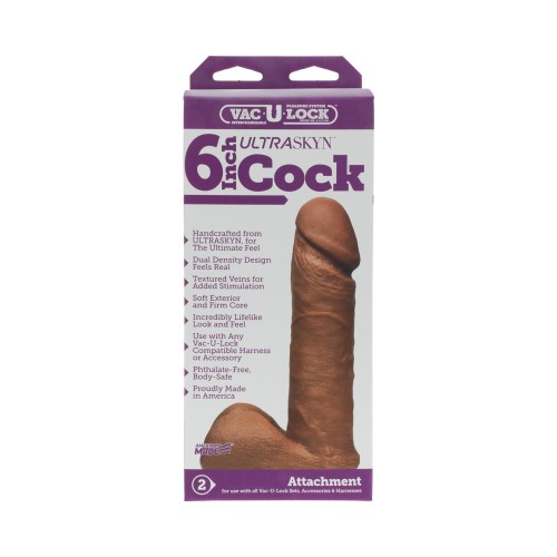 Vac-U-Lock 6-Inch ULTRASKYN Cock - Realistic Pleasure