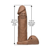 Vac-U-Lock 8-Inch ULTRASKYN Realistic Cock - Brown