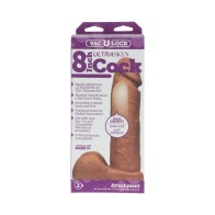 Vac-U-Lock 8-Inch ULTRASKYN Realistic Cock - Brown