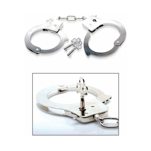 Pipedream Fetish Fantasy Metal Handcuffs Silver