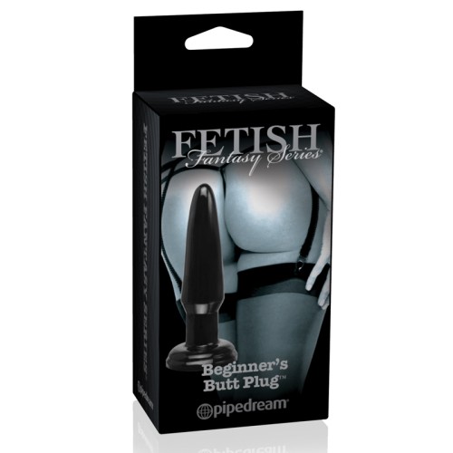 Pipedream Fetish Fantasy Series Plug Anal para Principiantes Negro - Juego Seguro