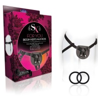 SX For You Adjustable Faux Leather Beginner's Harness Black