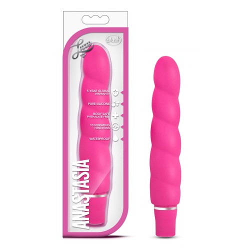 Luxe Anastasia Silicone Slimline Vibrator Pink