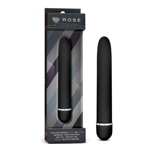 Vibrador Clásico Slimline Luxuriate Rosa Negro - Compra Ahora