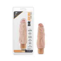 Dr. Skin Vibe 9 Dildo Vibrador Realista 7.5 Pulgadas - Beige