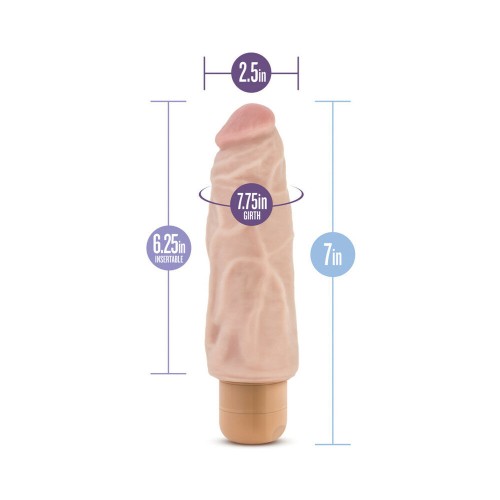 Dr. Skin Vibe 9 Realistic 7.5 in. Vibrating Dildo - Beige