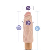 Dr. Skin Vibe 9 Dildo Vibrador Realista 7.5 Pulgadas - Beige