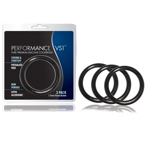 Performance VS1 Cockrings de Silicona Premium 3-Pack Medianos