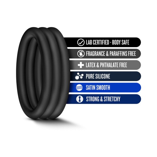 Performance VS1 Premium Silicone Cockrings 3-Pack Medium