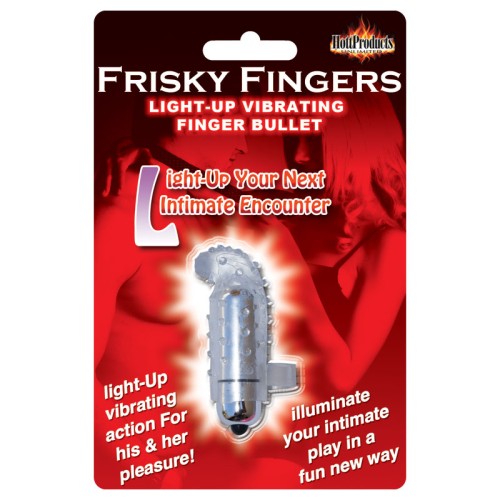 Light Up Frisky Finger Vibe - Clear