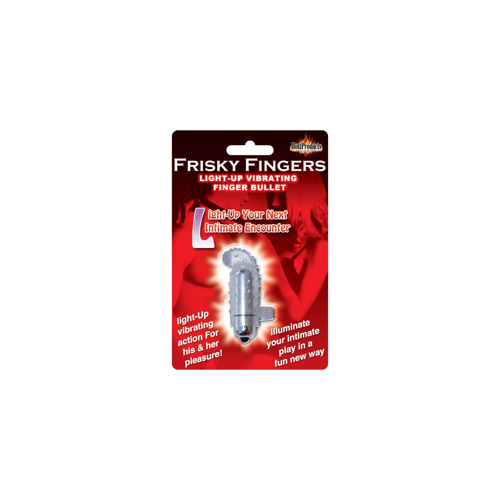 Light Up Frisky Finger Vibe - Clear