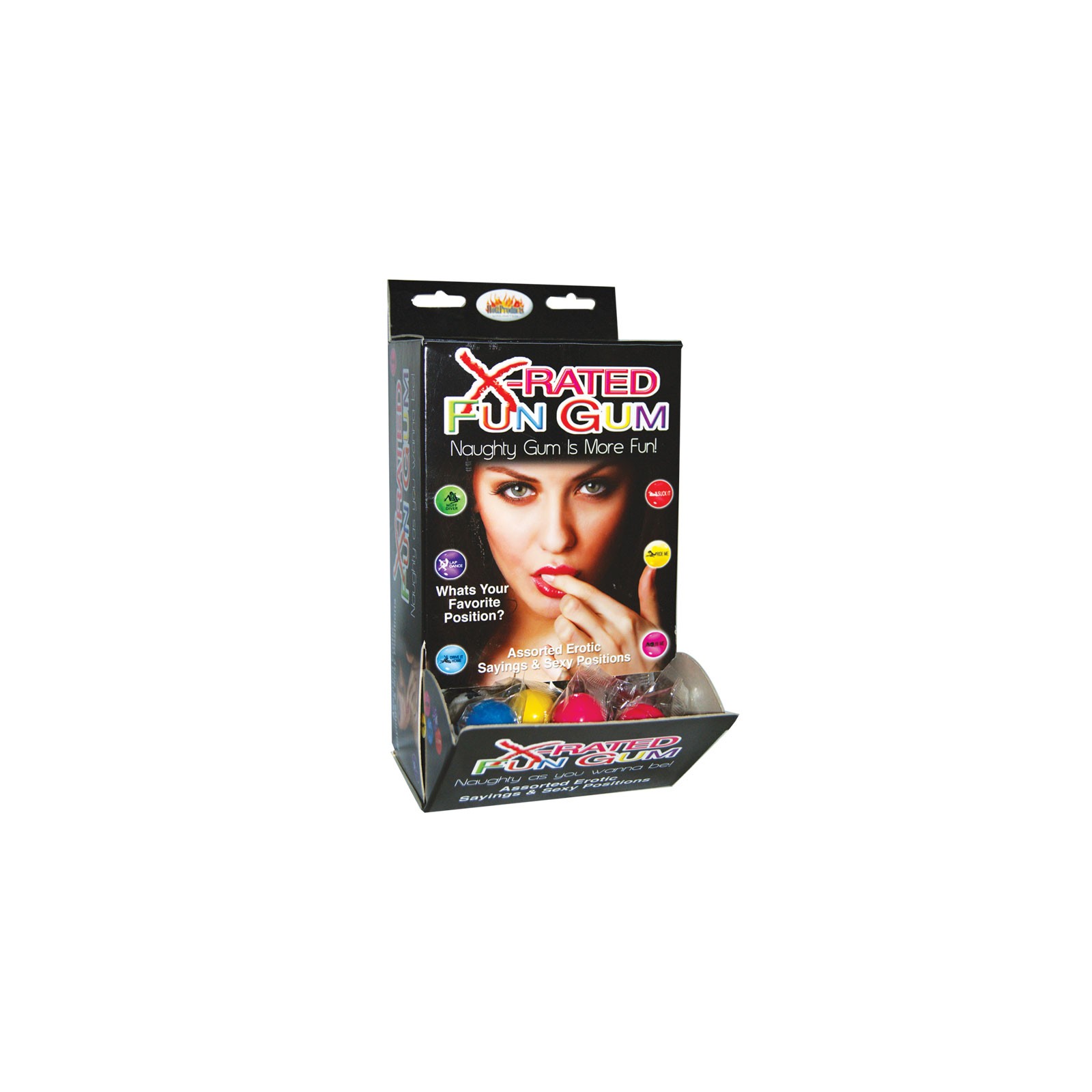 X-Rated Fun Gum Wall Mount DP - Fun Candy for Adults