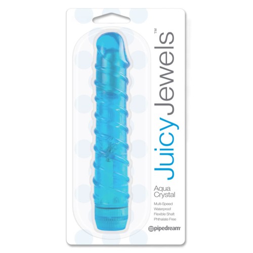 Vibrador Juicy Jewels Aqua de Pipedream en Azul