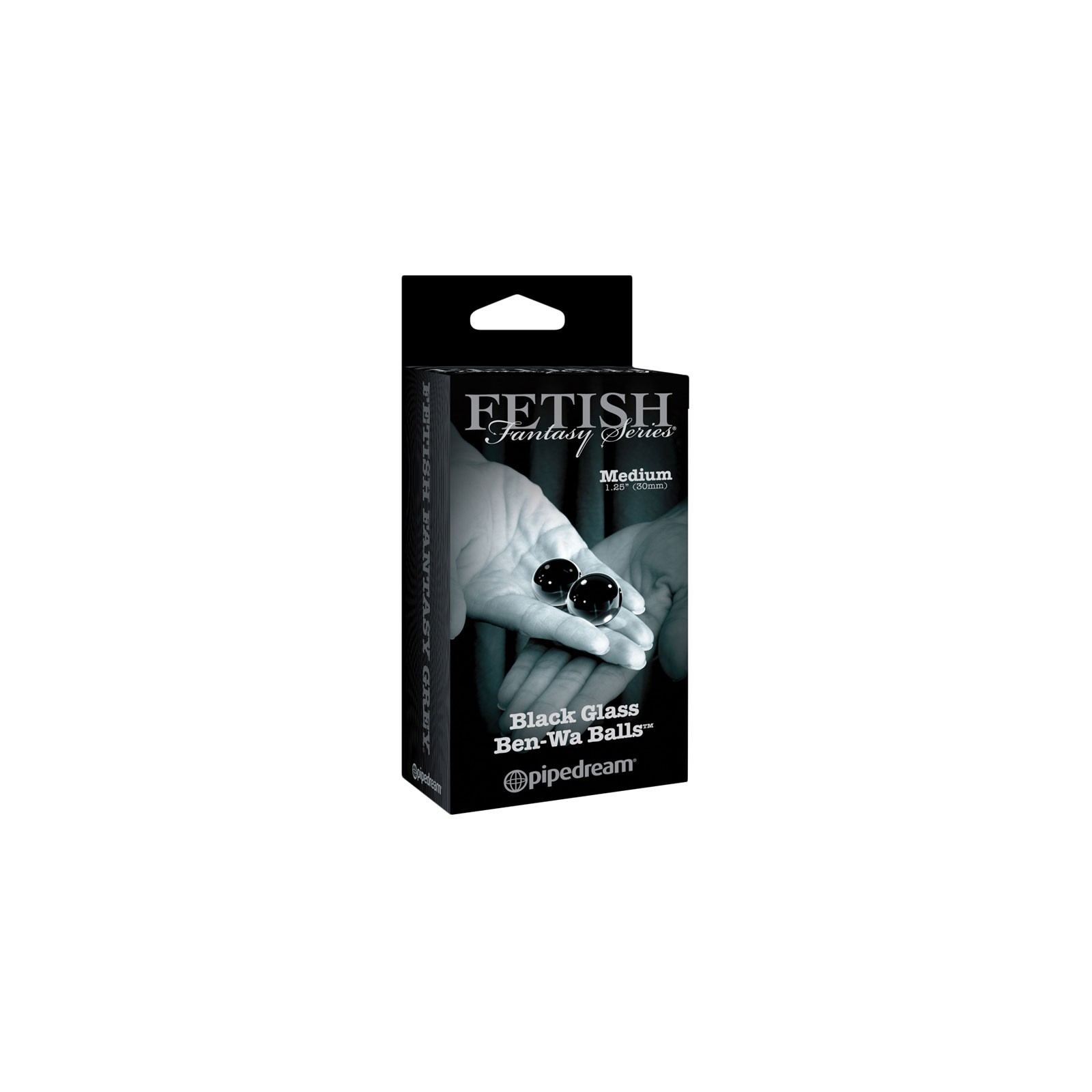 Black Glass Ben-Wa Balls Medium - Pleasure and Control