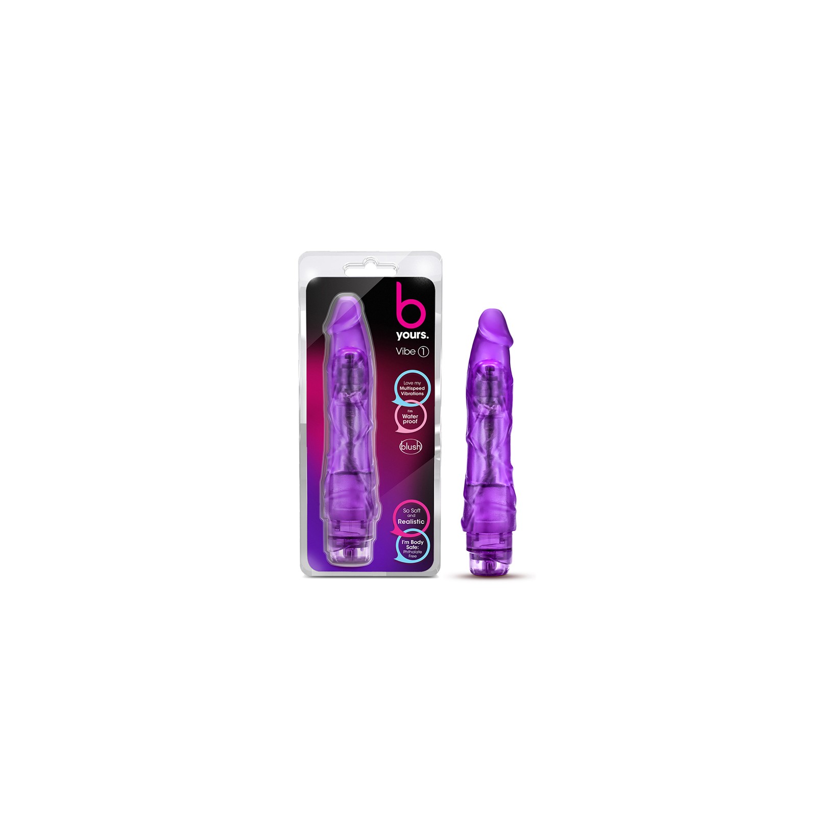 B Yours Vibe 1 Realistic Vibrating Dildo 9 Inch