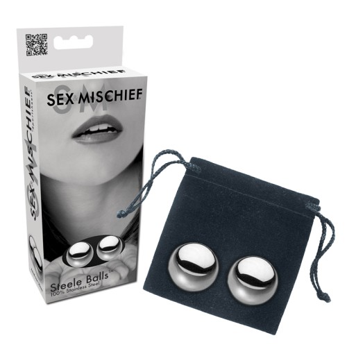 Bolas de Acero Inoxidable Sportsheets Sex & Mischief - Placer Duradero