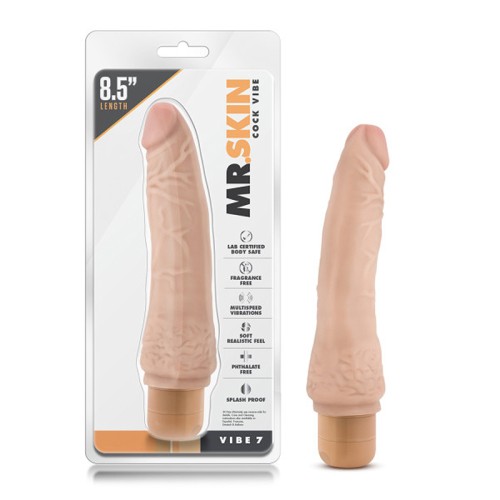 Dildo Vibrante Realista Dr. Skin Vibe 7 Beige