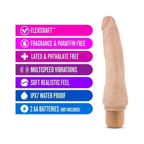 Dr. Skin Vibe 7 Vibrating Dildo Realistic Beige