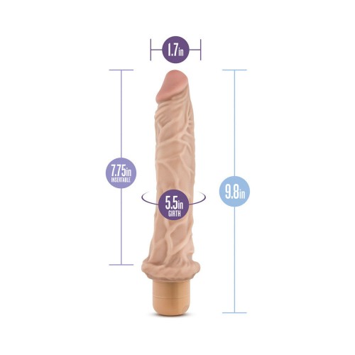 Dildo Vibrador Realista Dr. Skin Vibe 8 Beige - Juguete Adulto Premium