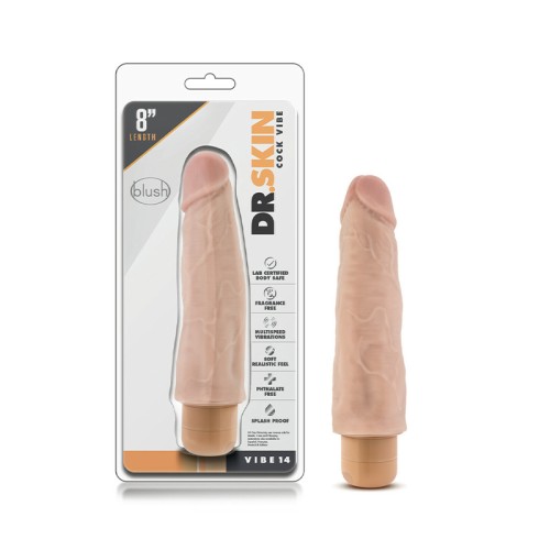 Dr. Skin Vibe 14 Realistic Vibrating Dildo