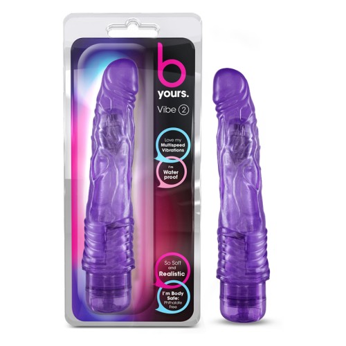 B Yours Vibe 2 Realistic 9 in. Vibrating Dildo