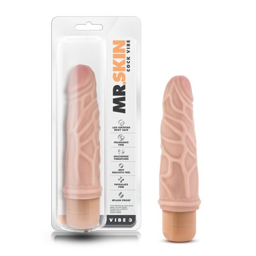 Dildo Vibrante Realista Dr. Skin Vibe 3 Beige