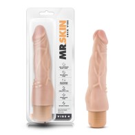 Dr. Skin Vibe 4 Realistic Vibrating Dildo 8 in Beige