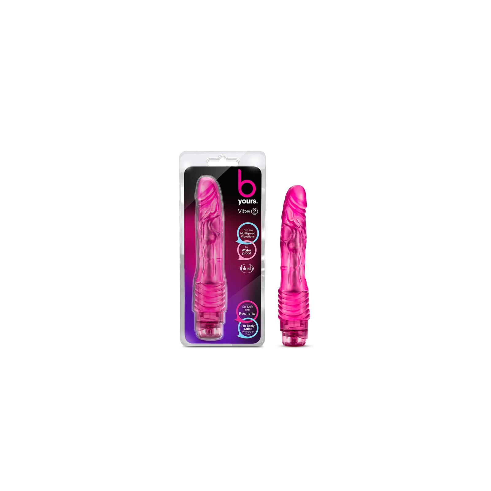 B Yours Vibe 2 9-Inch Realistic Vibrating Dildo