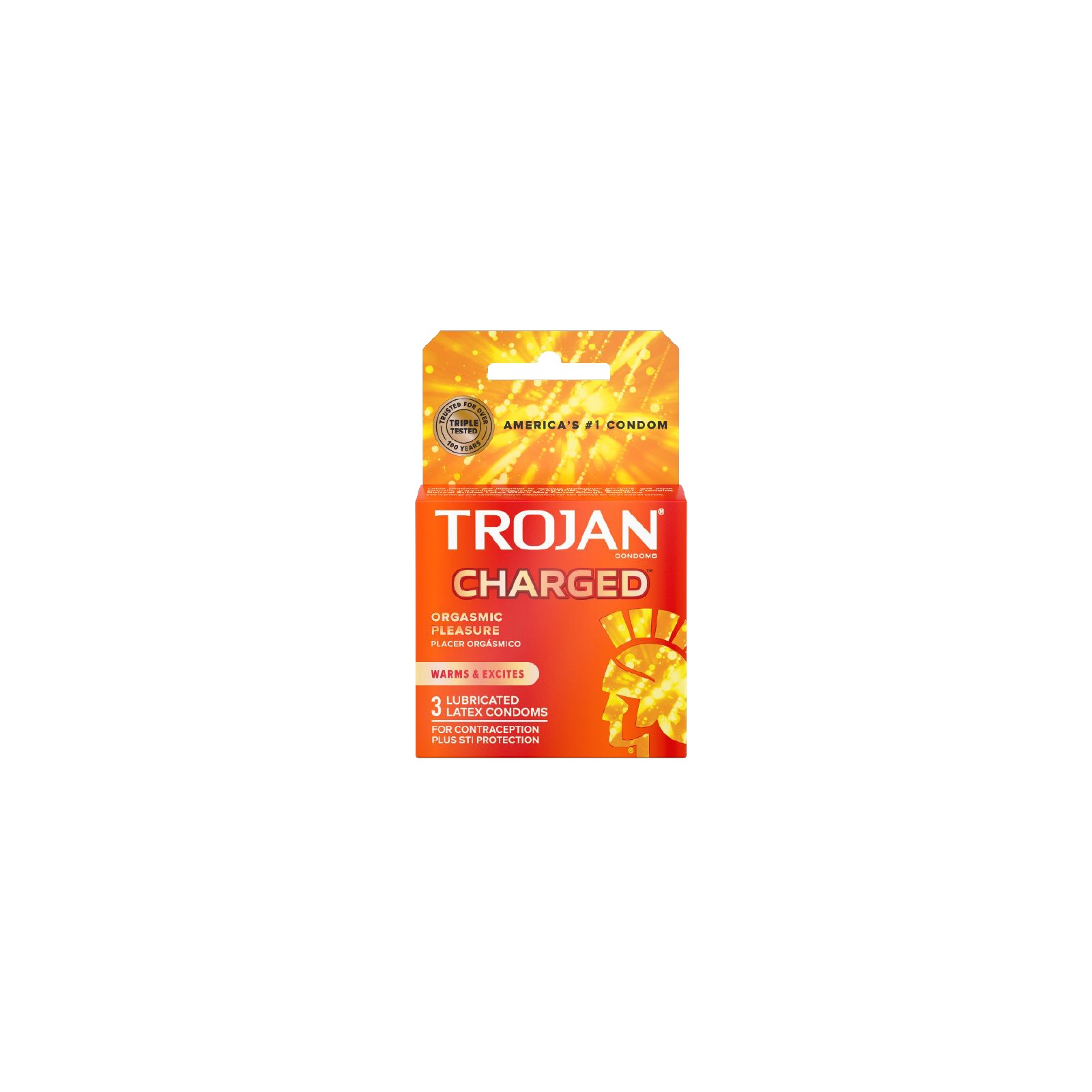 Trojan Charged Condoms with Warming Lubricant - Maximum Pleasure